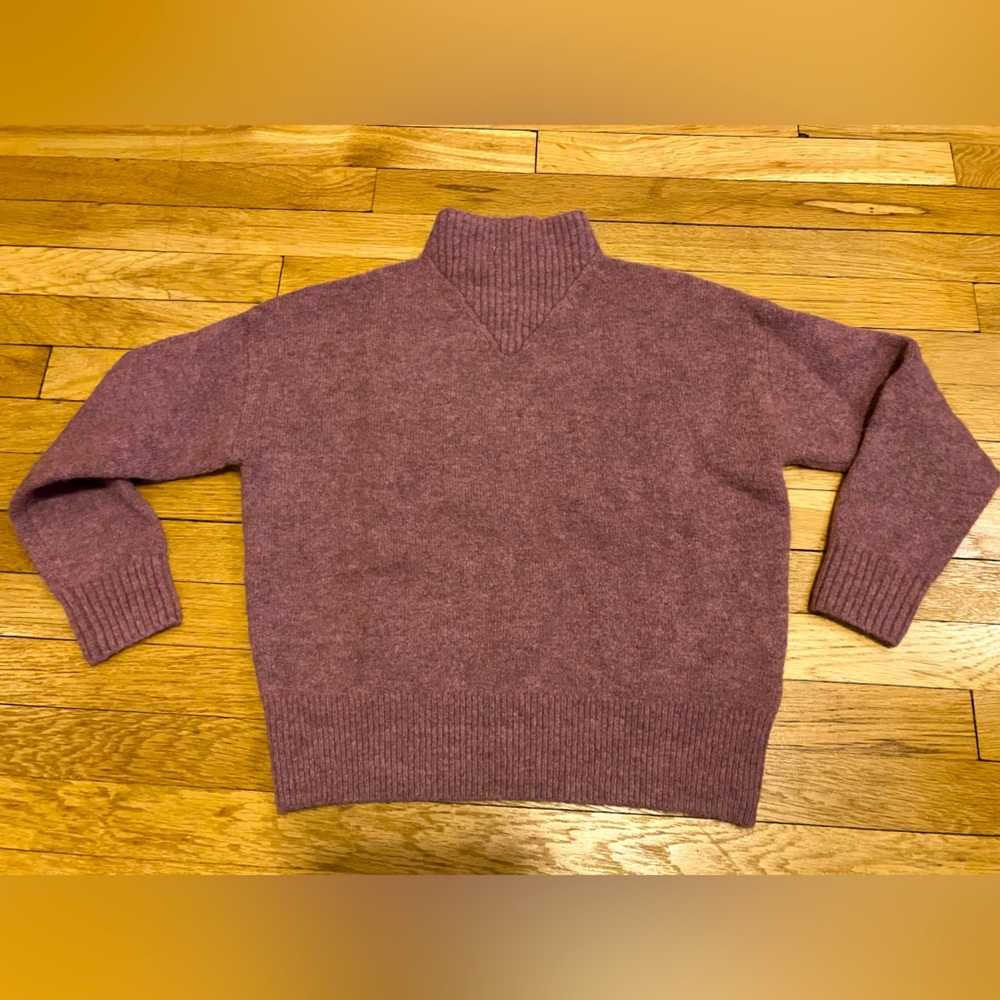 Madewell mockneck sweater-Pink